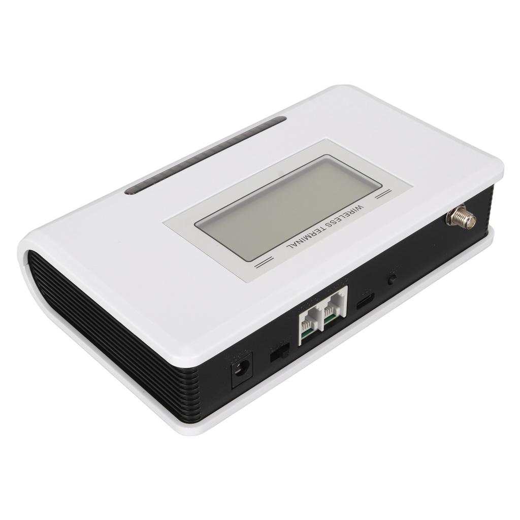 GSM Fixed Wireless Terminal with Screen 4G Quad Band Strong Signal Reception Caller ID RJ11 Port GSM Caller 100‑240V EU Plug