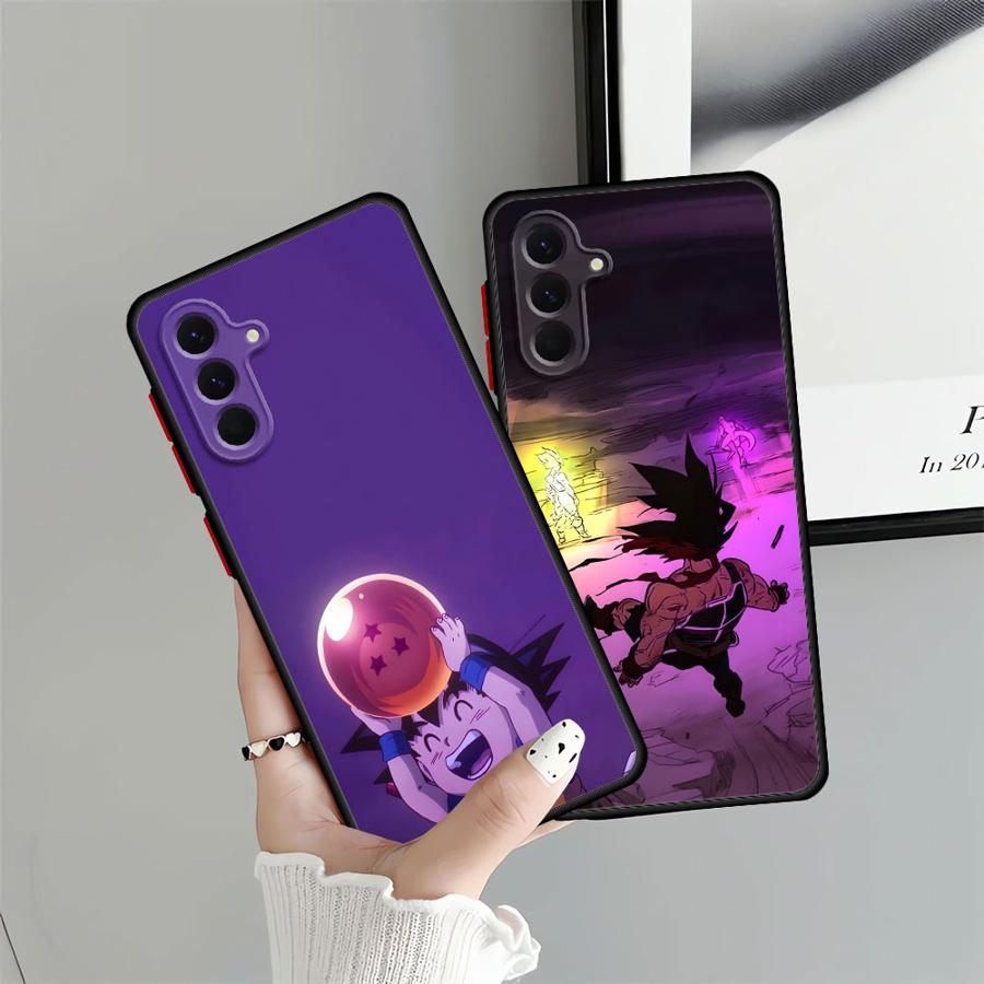 Back Phone Cover Case for Samsung Galaxy A21s A52 A56 A35 A36 A34 A25 A26 A24 A53 A73 A22 A54 Dragon Ball Cute Goku