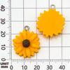 10-Color Resin Daisy Flower Charms for DIY Bracelets & Necklaces