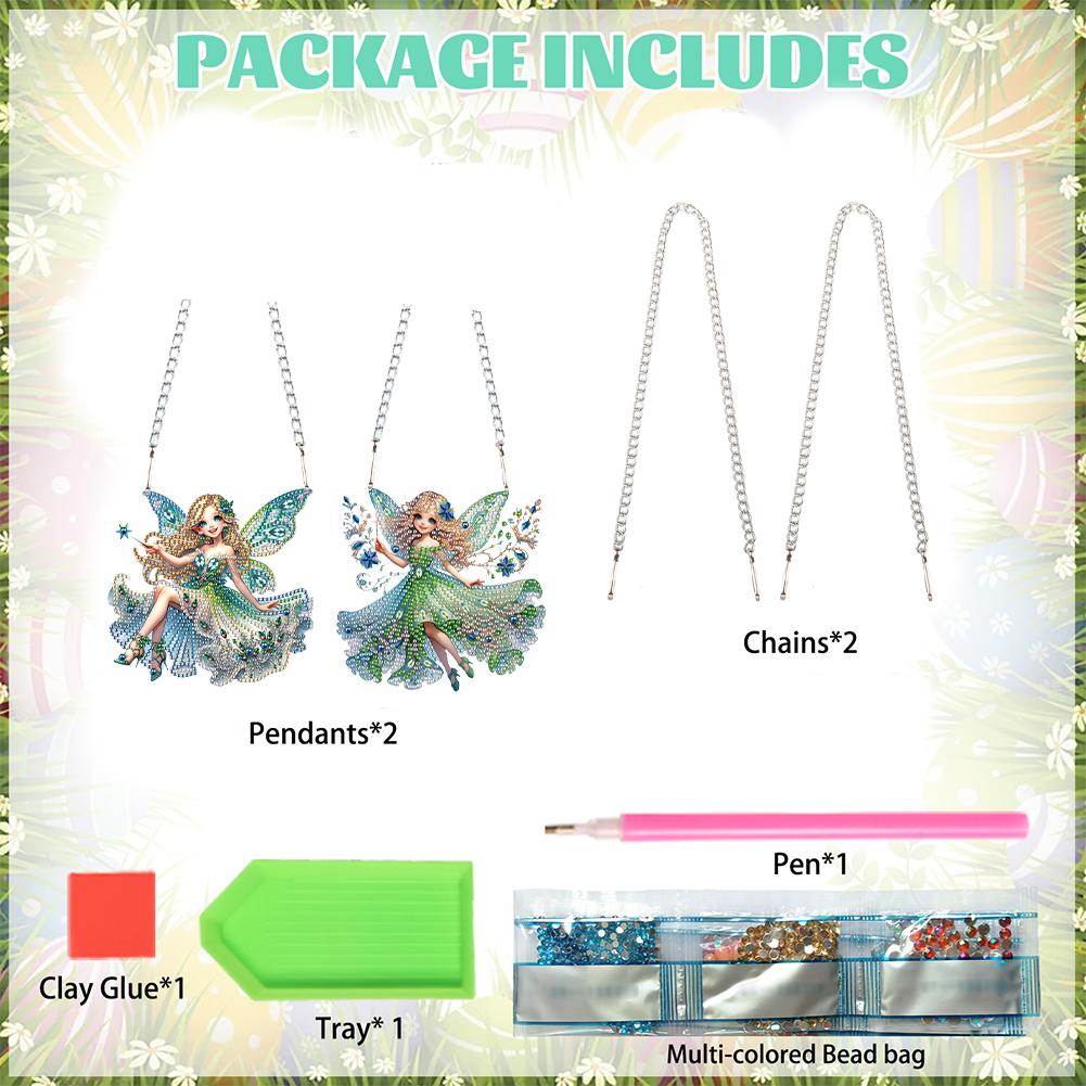 2D/Flache DIY Hänge-Diamant-Kunst-Kits Spezielle Form Strass Diamant-Kunst Fensteranhänger Fensterhängekunst für Heimdekoration