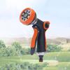 Vielseitige Spritzpistole mit 8 Sprühmustern für Gartenbewässerung und Autowäsche mit weichem ergonomischem Griff