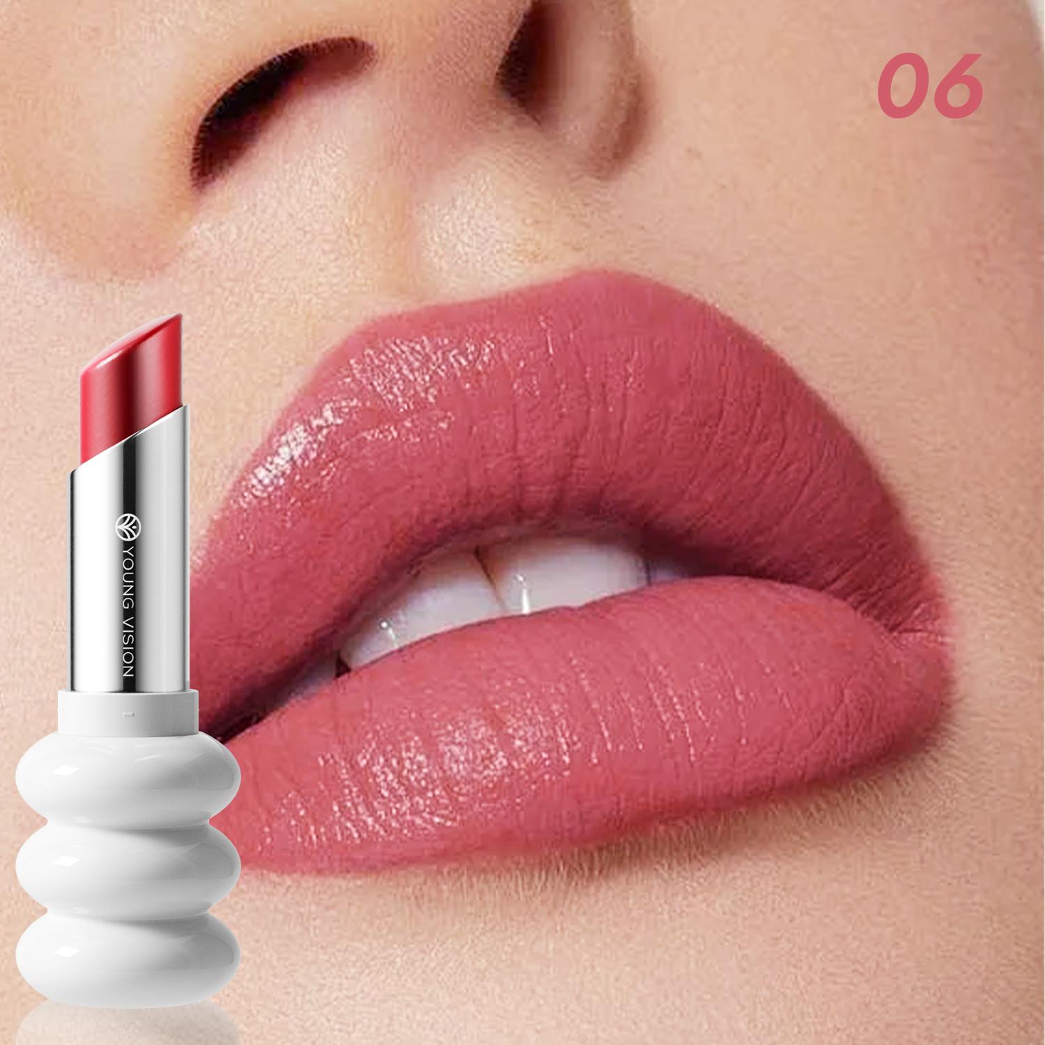 

6-цветная спиральная увлажняющая помада Fine Shine Nude Candy Glow Lip Gloss Diamond Sparkling Pearl Lip Gloss