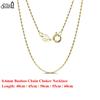 Effie Queen 100% S925 Silber 14k Gold 0,6mm Bambus-Kettenarmband Einfacher Schmuck für Damen Bankett Party Feier Geschenk SC21