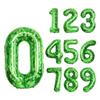 Inch Giant Green Pixel Grid Miner Themed Digital Aluminum Foil Balloons 0-9 Can Be Used Birthday Anniversary Parties 40 for and Round Sensory