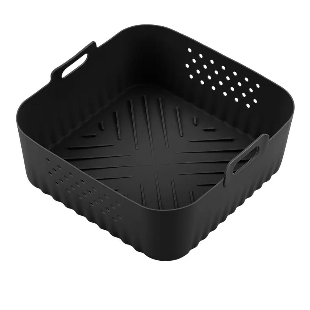 Silicone Air Fryer Liners 22.5cm Non-Stick Basket Reusable for Ninja AF181 AF180 AF141 AF140 Compatible with 5-8QT Air Fryers