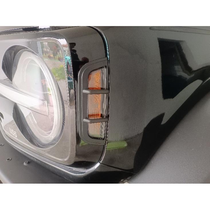 Car Front Wheel Eyebrow Lamp Decoration Protector Cover Fit LED Light Source for Ford Bronco -2023 Lamp Hoods