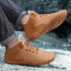 Herrestøvler 2024 Nye Vinter Hjemmesko Varme Herresko Vandtætte Skridsikre Plys Sneakers Mandlige tenis sko Støvler Herre Sneakers Vinter
