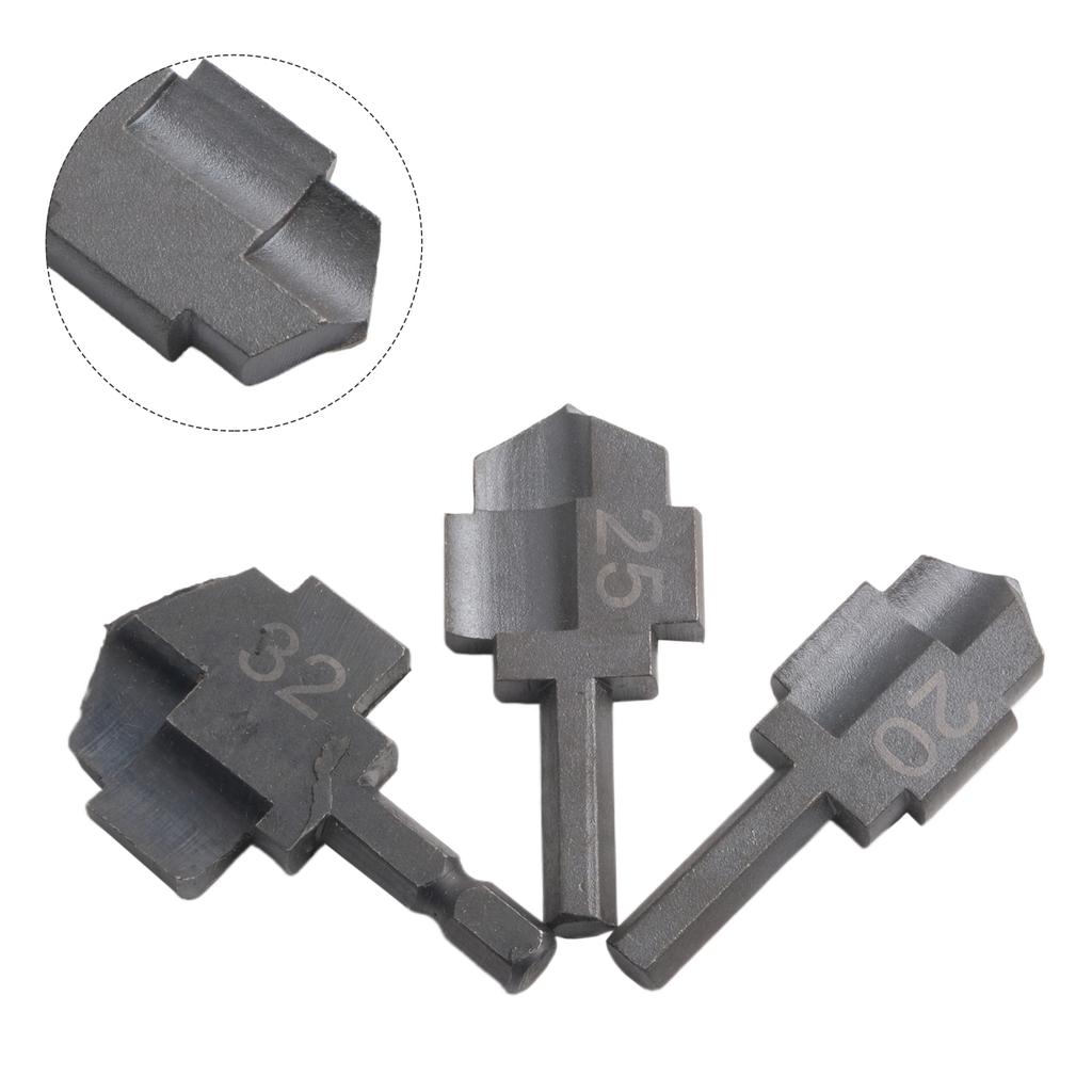 3pcs PPR Lifting Drill Bit Step Socket Water Pipe Expansion Connector Drill Expanding Plumber Hole Opener Repair Tool Stepped