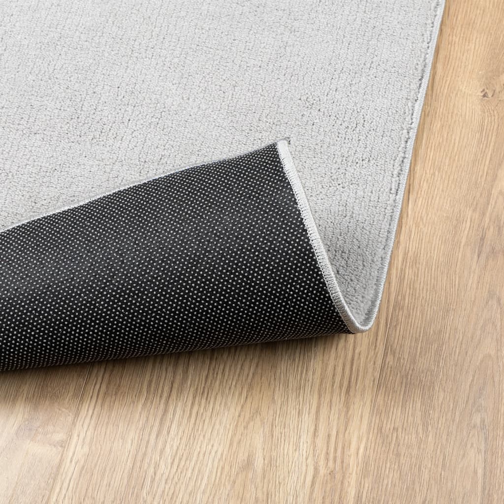Oviedo Short Pile Rug Gray 140 X 200 Cm