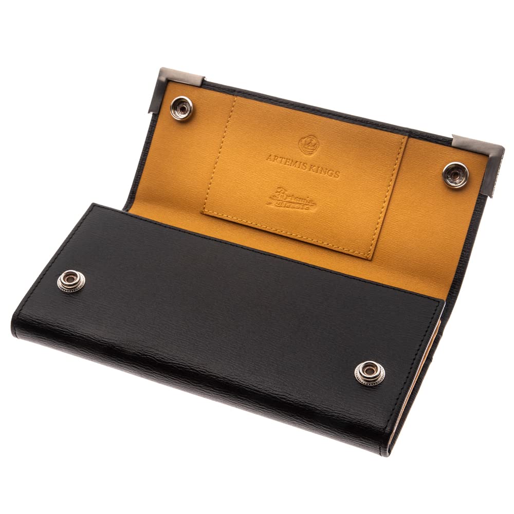 Artemis Classic Crown Corner Long Wallet (AK Collaboration) ACW0026, Men's Brand Name Leather Wallet