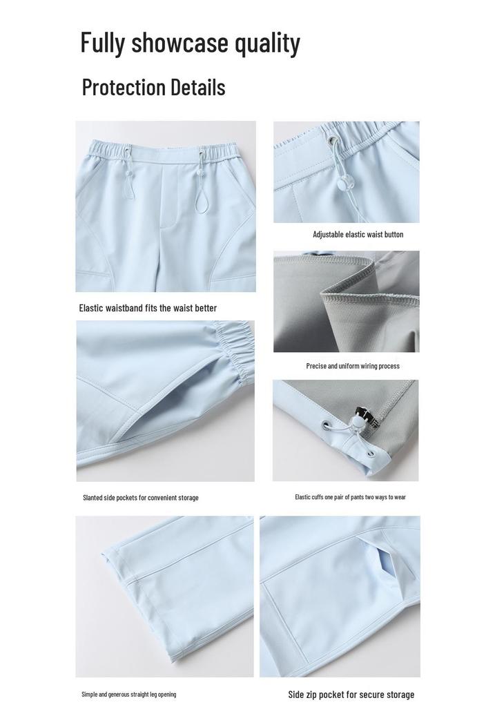 Unisex Water-Repellent Breathable Softshell Mountaineering Pants - Autumn/Winter Wear Resistant Loose Fit
