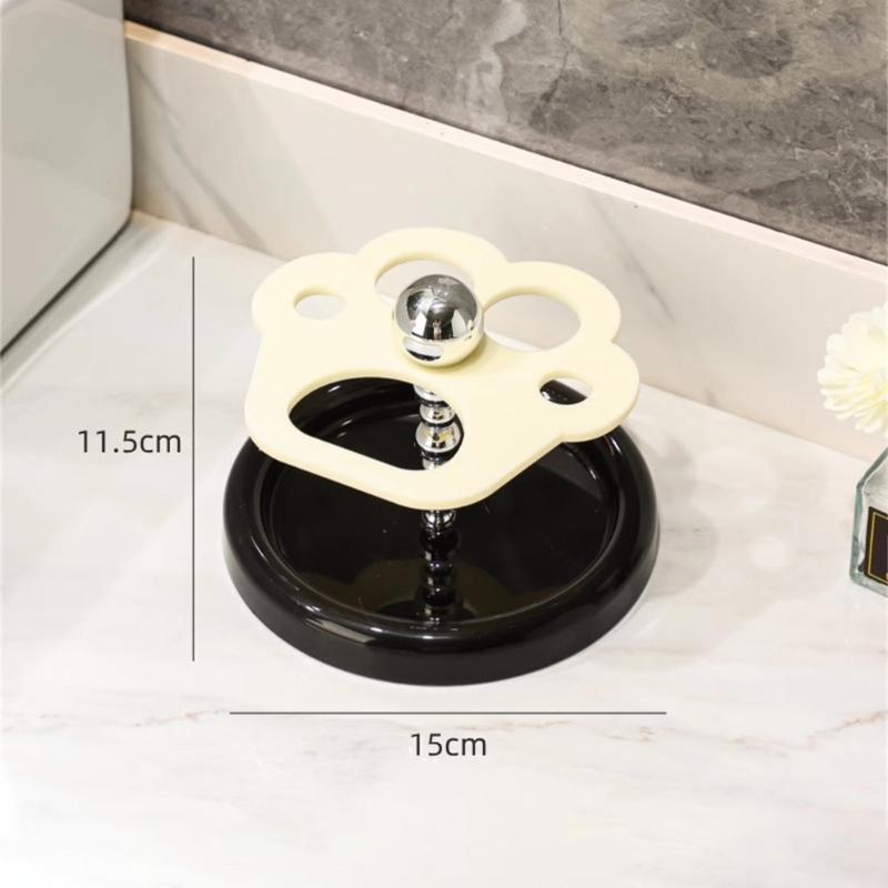 Paws Shape Kitten Toothbrush Toothpaste Holder for Home and Bathroom Countertop Paws Decoration