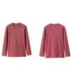 New Women's Spring Autumn Long Sleeves Bottoming Shirt Round Neck Loose Mom Tshirt Fashion New Solid Color Top M-5XL