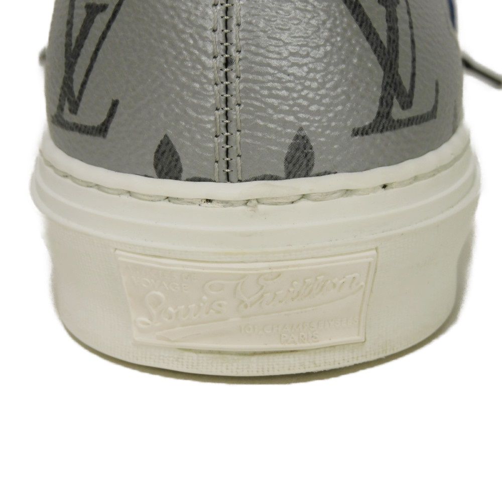 Used 12564 Trocadero Line 7896 6 Eclipse Black Silver Blue Low-Cut 9.8" Monogram Cobalt Men's from Japan AUTHENTIC