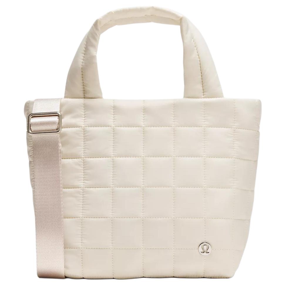 Lululemon Quilted 5L Fashion Casual Nylon Tote Bag Women tote Light-Ivory LW9FN8S-033454 Light Ivory
