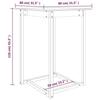 822183 vidaXL Table de bar Blanc 80x80x110 cm Bois massif de pin