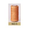 Hilo Encerado de 0,8 mm de Grosor para Cuero, Cordón Encerado para Manualidades DIY, Hilo para Coser a Mano, Hilo Plano Encerado para Coser