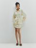 Minderly Shirring Satin Skirt - Lemon