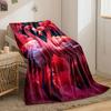 Romantic Flamingo Print Blanket bedroom Blanket for Livingroom Couch lunch break Soft throw for Friend's festival Gift