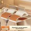 Plastic Dualposition Clothes Hangers With Nonslip Design For Wet And Dry Garments