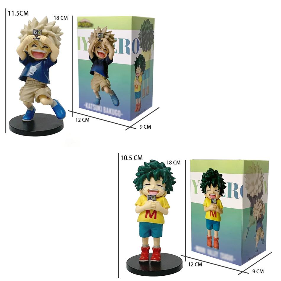 12cm Hot My Hero Academia Childhood Izuku Midoriya Childhood Katsuki Bakugo Figure Model Decoration Doll Gift
