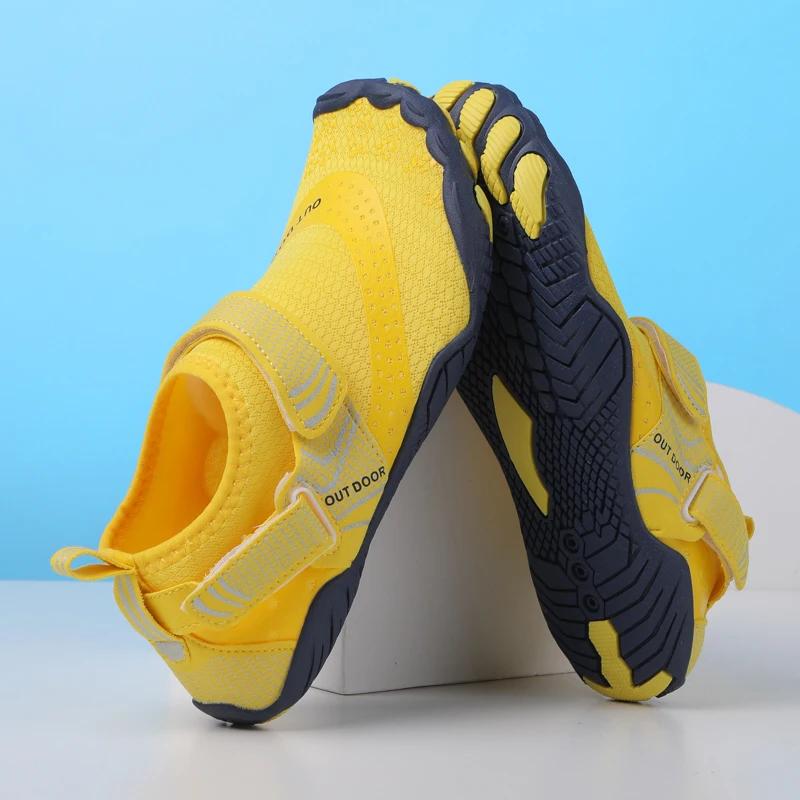 Summer Quick-Drying Beach Water Shoes Unisex Swimming Aqua Slippers Outdoor Activities Surfing on The Sea Five Finger Sandals 36