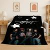 Rock Band Tokio Hotel Bill Kaulitz Coperta di Flanella Morbida Calda Coperta da Divano per Camera da Letto Soggiorno Letto Viaggio Campeggio Picnic