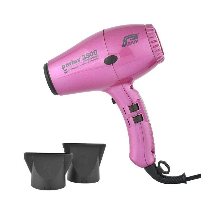 Uscător de păr PARLUX 3500 Ionic SuperCompact - Debit de aer 73 m³/h - 2000 W - Roz