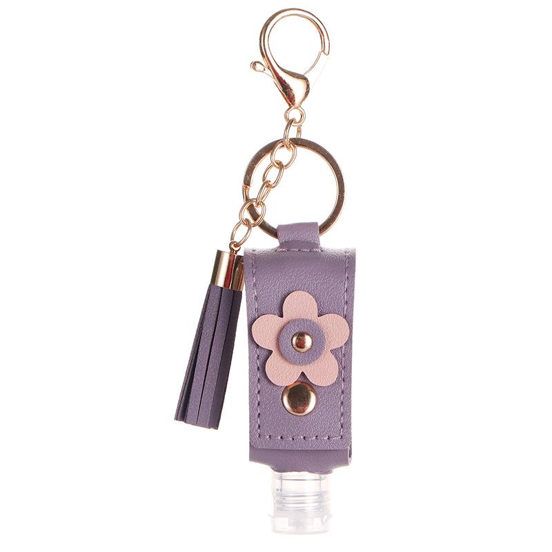 Women's Summer Toner Refillable Bottle with Retro Leather Keyring Bag