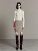 Muse Mienne Tweed Wool Mini Skirt-Beige