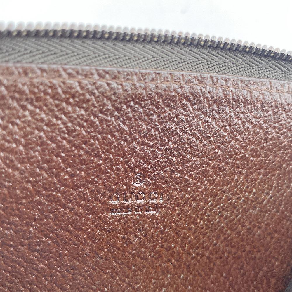 GUCCI 162848 Coin Pocket GG campus canvas Coin case Brown canvas Used