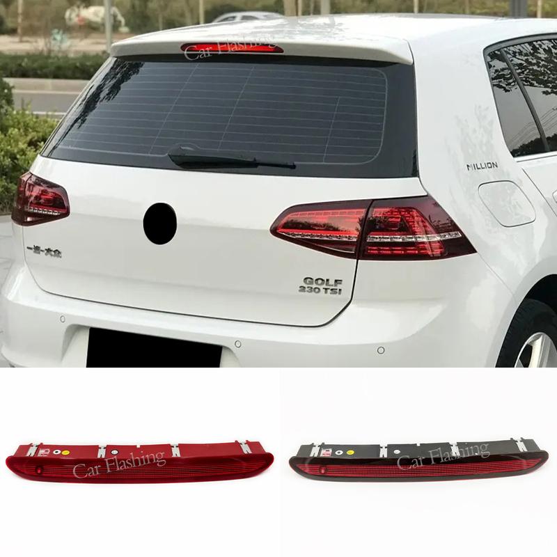 1PCS Car LED Rear Third Stop Lights Rear Additional Brake Light For Volkswagen Golf 6 Golf 7 Mk6 Polo Hatchback 6R 2011- 2017