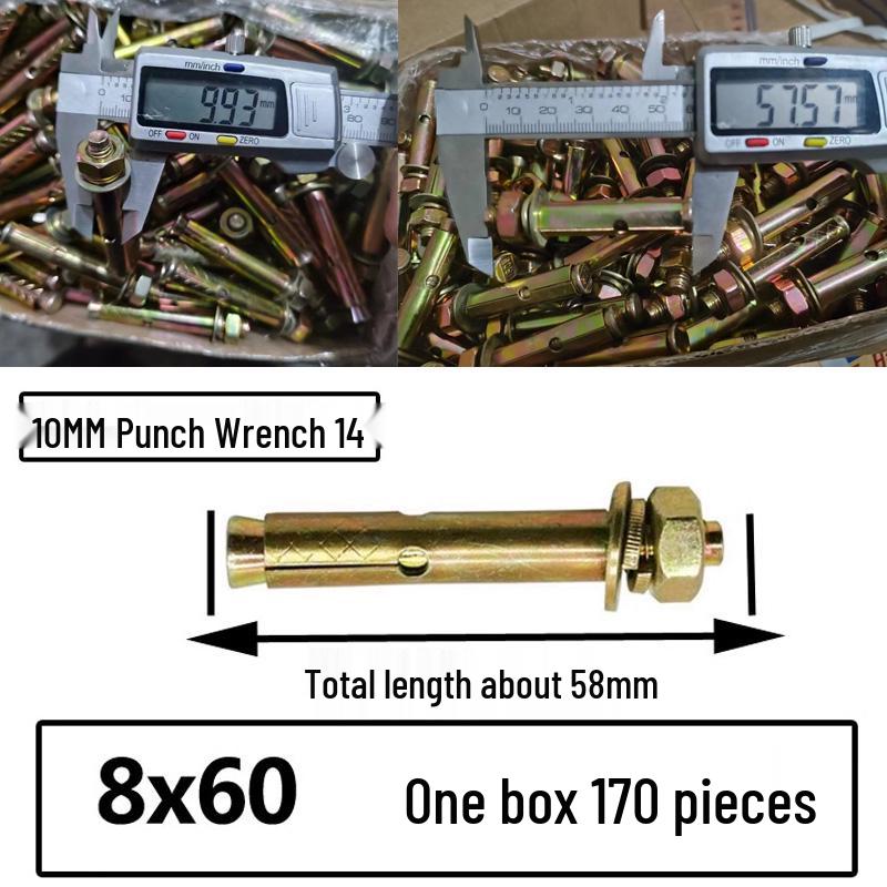 National Standard M6-M12 Expansion Bolts & Screws: Iron-plated, Galvanized, and Explosion Bolts