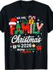 Unisex T-shirt We Are Family Christmas 2026 Matching Merry Xmas Squad 2026 T-Shirt