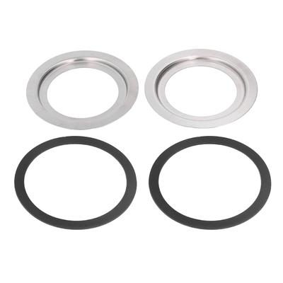 2Pcs Steel Sink Reducer Adapter Strong Steel with Rubber Seal Kitchen Sink Reducer for Garbage Disposal Replacement