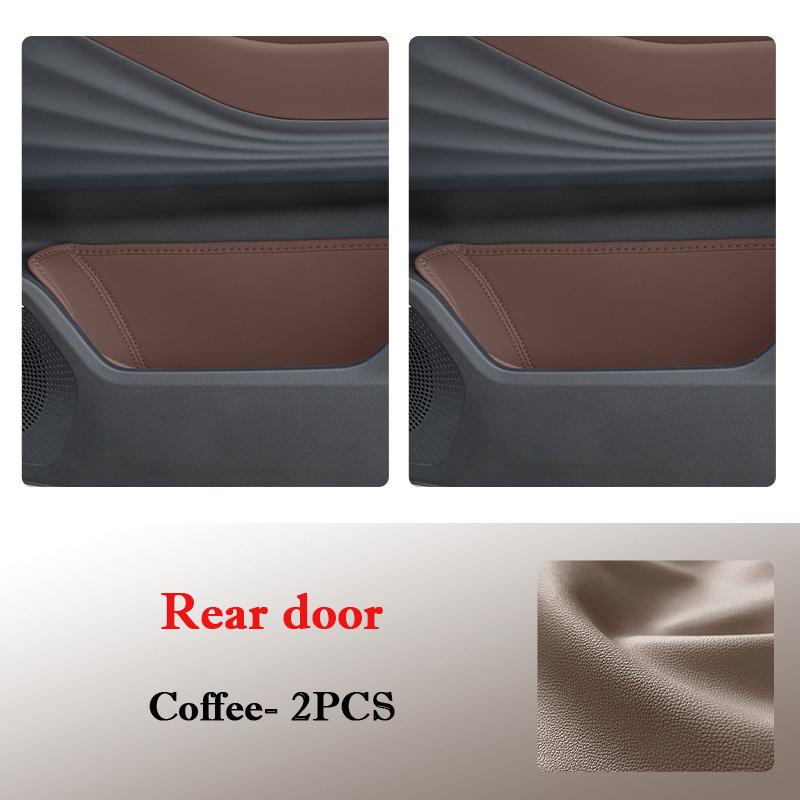 For Chery Tiggo 9 2026 Car Door Slot Storage Box Leather Protective Pad Cover Glove Box Storage Barrel Interior Accessories