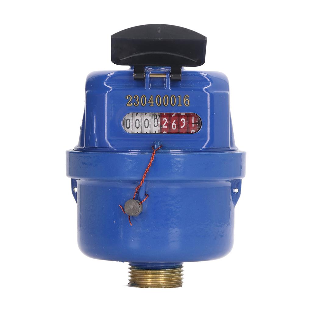 Positive Displacement Water Meter Brass Cold Water Flow Meter for Garden and Home 1 2inch Fitting