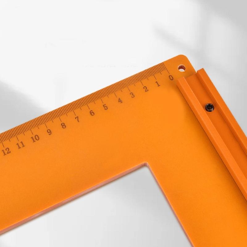 High Precise 90 Degree Triangular Ruler Suitable For Woodworking Construction& DIY Projects With Electric Wood Material
