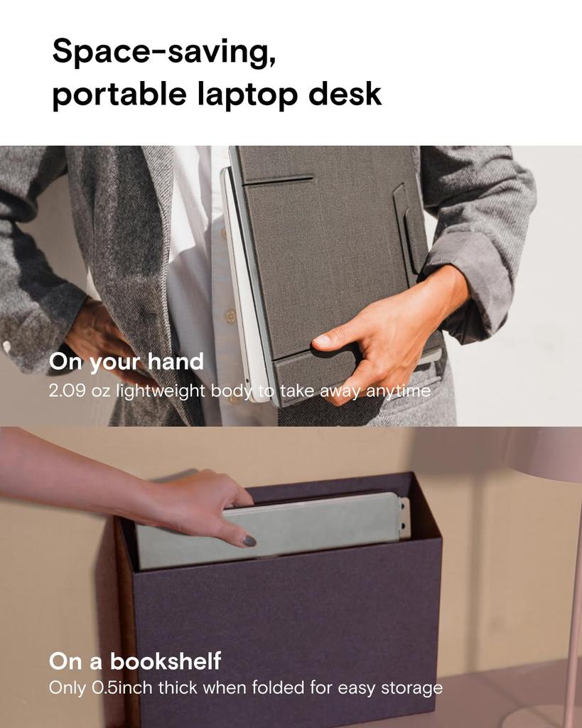 MOFT Z Laptop Angle Switchable in 3 Standing MacBook Weight Red Compatible with up to 17 inches [Advanced Design] Stand, 4-level Adjustment, Seconds,