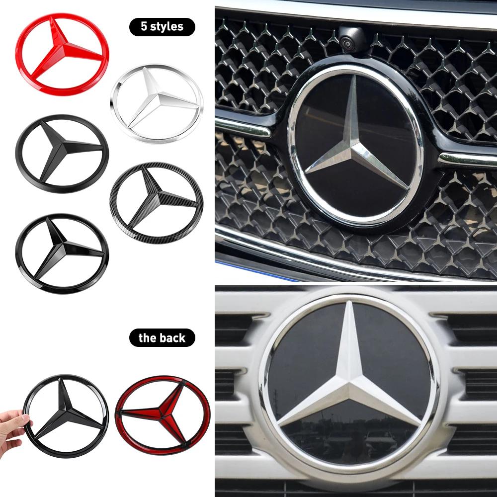 18.8 Car Front Grille Large Badge Decal for Mercedes Benz GLA GLB AMG GLS G C E GLE GLB A AMG Cover Decoration Accessories