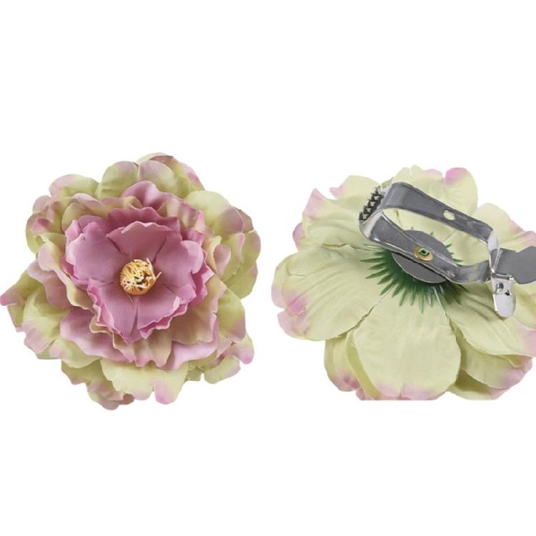 Modern Curtain Tiebacks Peony Flower Pattern Curtain Holdbacks 2Pieces for Living Space Window Decoration