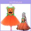 Cute Pumpkin Princess Dress For Girls Perfect For Halloween Cosplay!