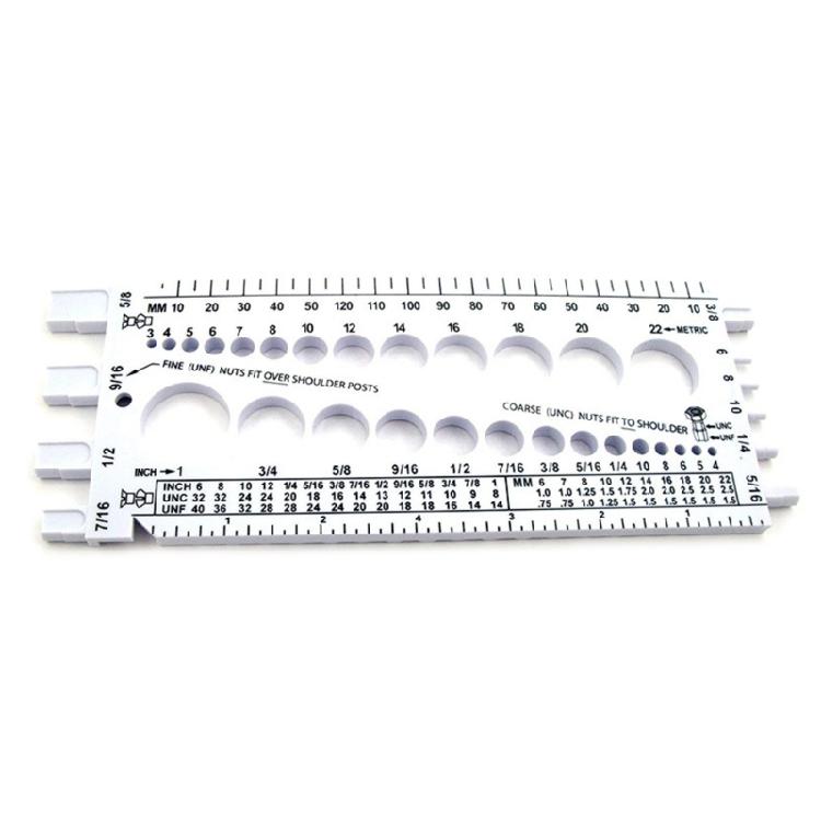 Nut And Bolt Drill Bit Thread Checker Screws ImperialsTool Gauges Tester