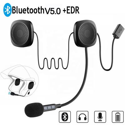 Cască de motocicletă Căști Bluetooth V5.0 EDR cu reducere a zgomotului, baterie de 250 mAh, timp de convorbire 6 ore, căști interfon fără fir pentru cască de motocicletă