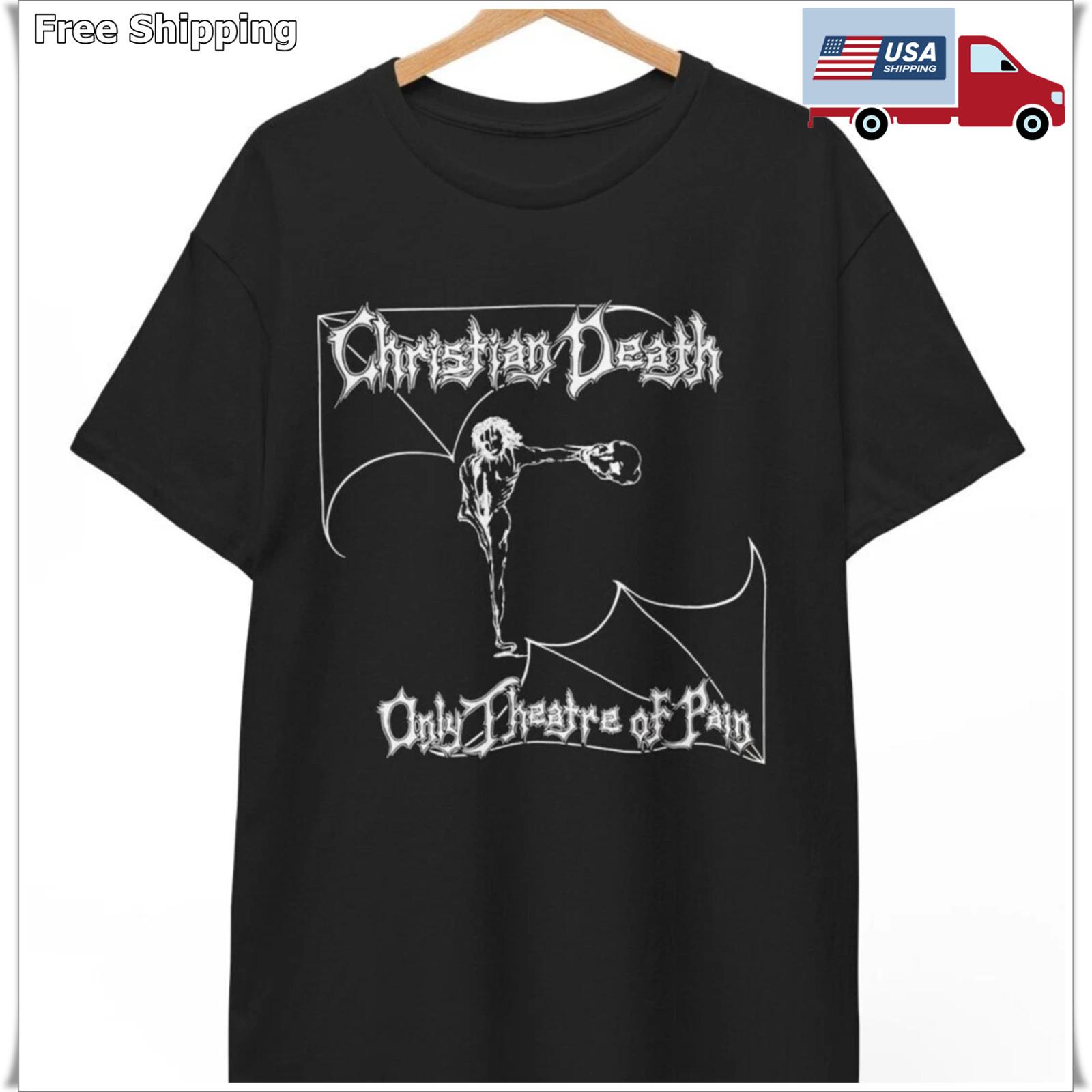 Christian Death Only Theatre of Pain Rozz Williams T-shirt, Unisex Tee L