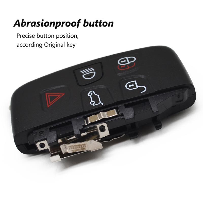 Remote Key Blank Cover 5buttons for  Land Rover Range Rover Jaguar XJ XF XE F Car Key Case Shell