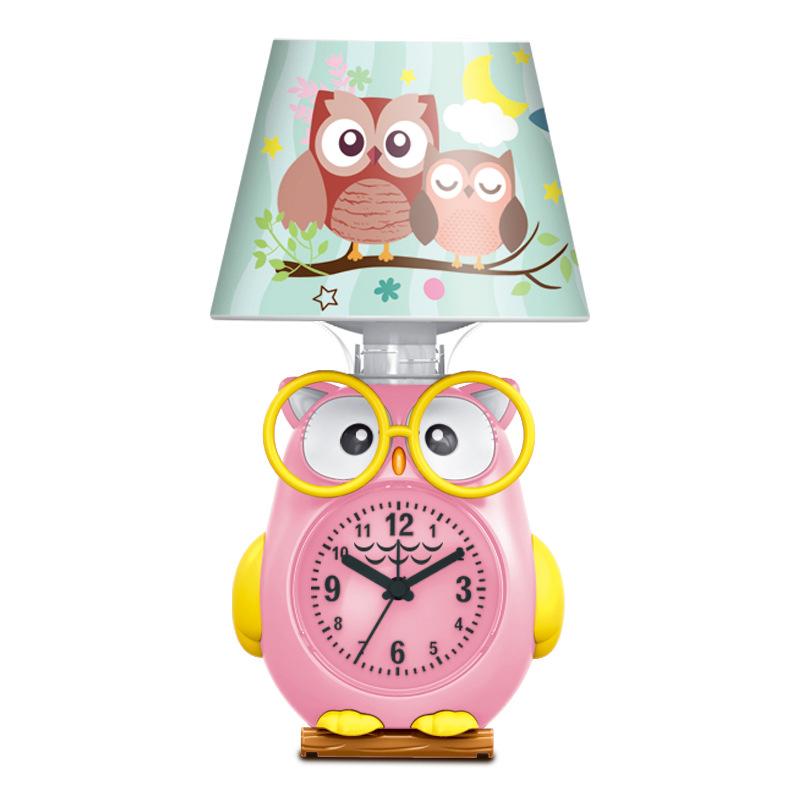 Creative stage cartoon owl lamp cartoon alarm clock student wake-up clock 10 stores daily general merchandise