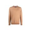 Polo Solid Color Crew Neck Pullover Sweater Men Sweater Camel-Brown 710917042-001