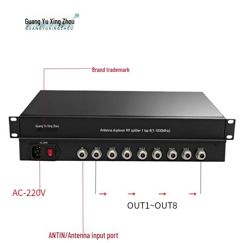 GY-ANT18 8-Channel Shortwave Antenna Distributor