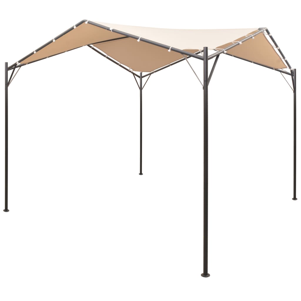 Pavilion Party Tent Canopy 3x3 M Steel Beige
